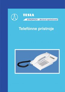 Leták TESLA , katalóg Telefónne prístroje štandart